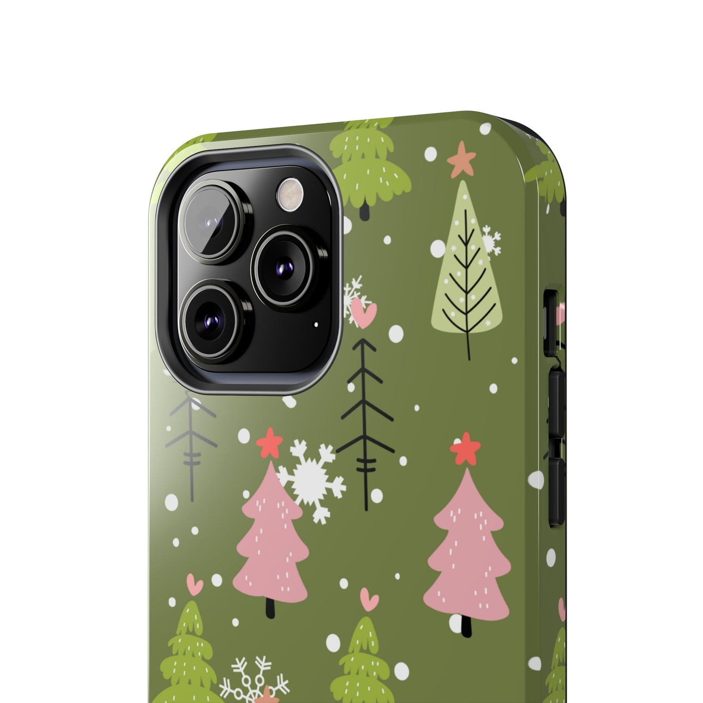 Whimsical Christmas Tree Pattern – iPhone Series Case