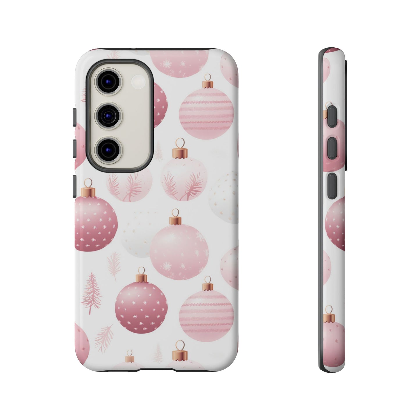 Samsung Galaxy Case: Merry in Pink – Christmas Balls