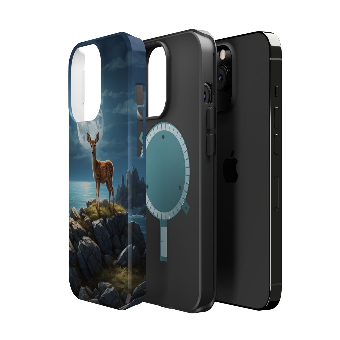 Enchanted Fawn Under the Moonlit Sky MagSafe iPhone Case