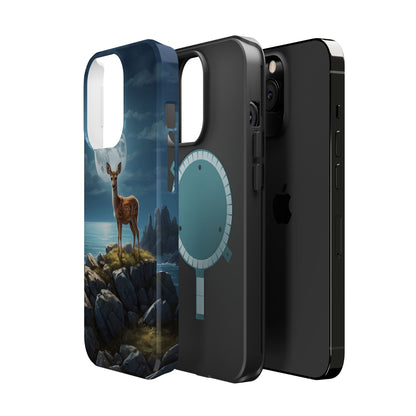 Enchanted Fawn Under the Moonlit Sky MagSafe iPhone Case