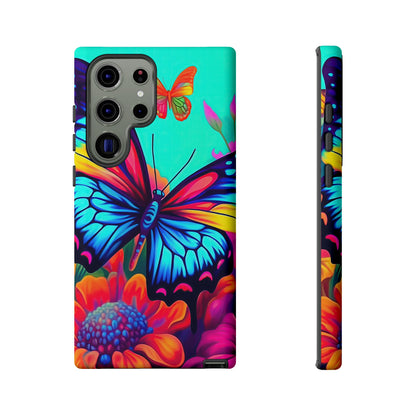 Vivid Butterfly & Floral Burst - Samsung Galaxy Case