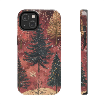 Rustic Red Winter Forest - iPhone Series Case