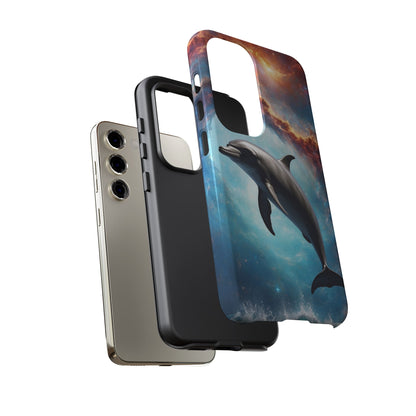 Cosmic Dolphin Space Vibes - Samsung Galaxy Case