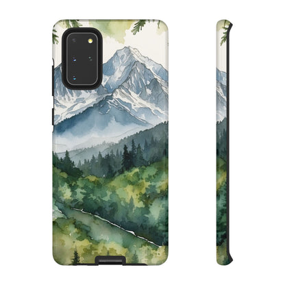 Watercolor Alpine Mountainscape - Samsung Galaxy Case