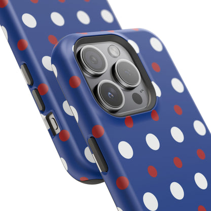 Patriotic Polka Dots – MagSafe iPhone Case