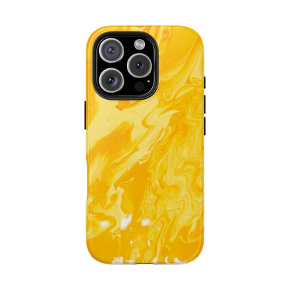 Luxe Yellow Marble iPhone Case – Stunning Golden Marble Texture