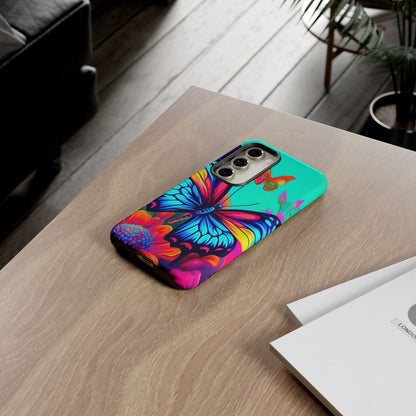 Vivid Butterfly & Floral Burst - Samsung Galaxy Case