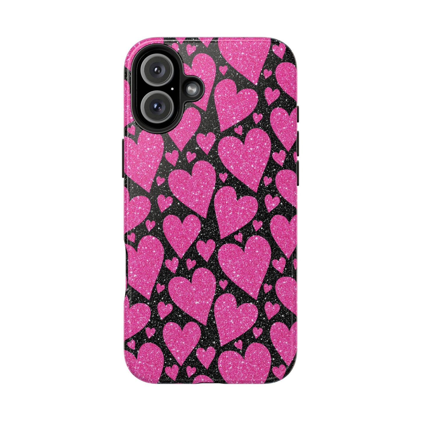 Glitter Hearts iPhone Case