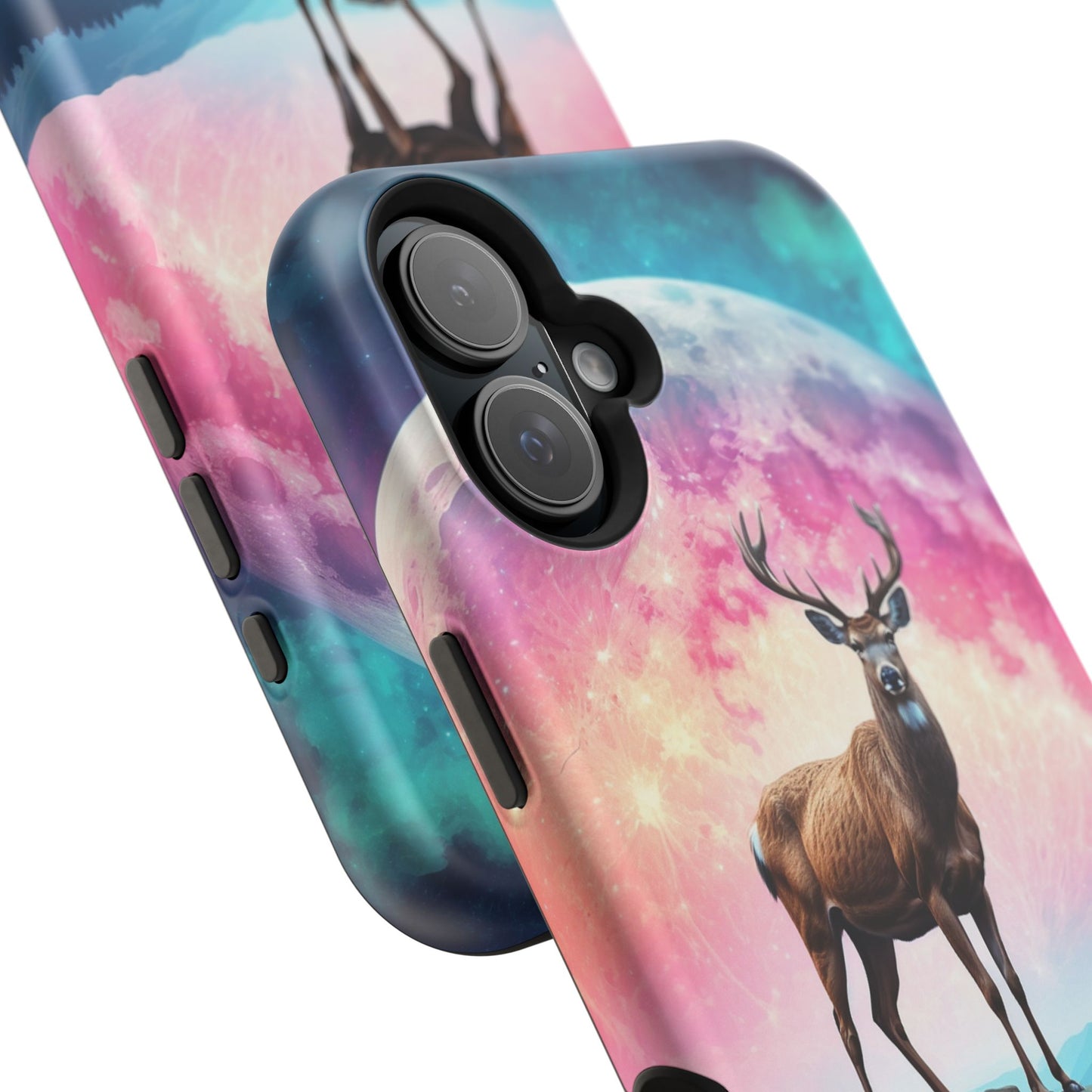 Vibrant Stag in Bloom – MagSafe iPhone Case