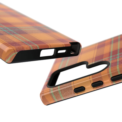 Samsung Galaxy Case - Autumn Tartan Plaid Design