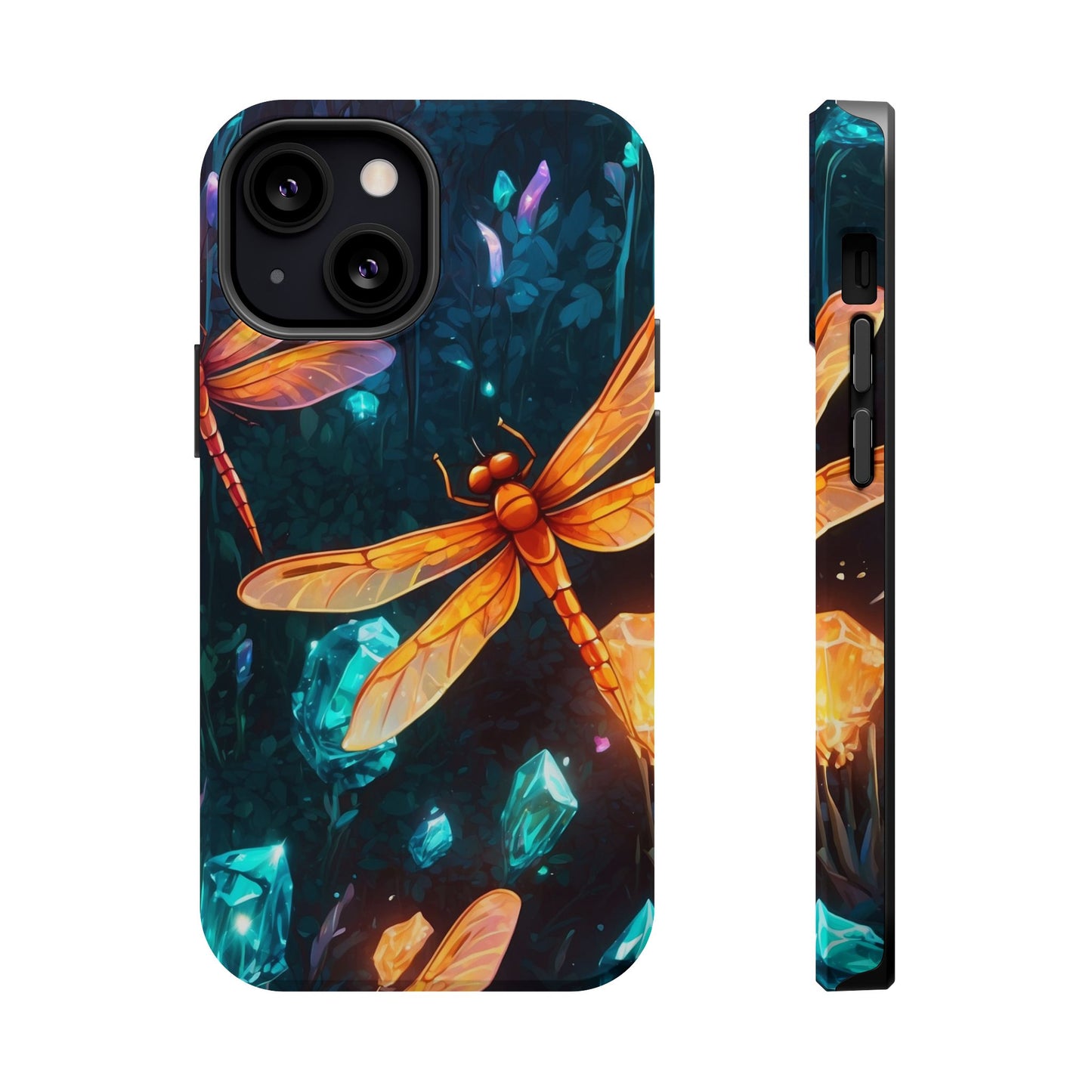 Mystical Dragonflies & Crystals – MagSafe iPhone Series Case