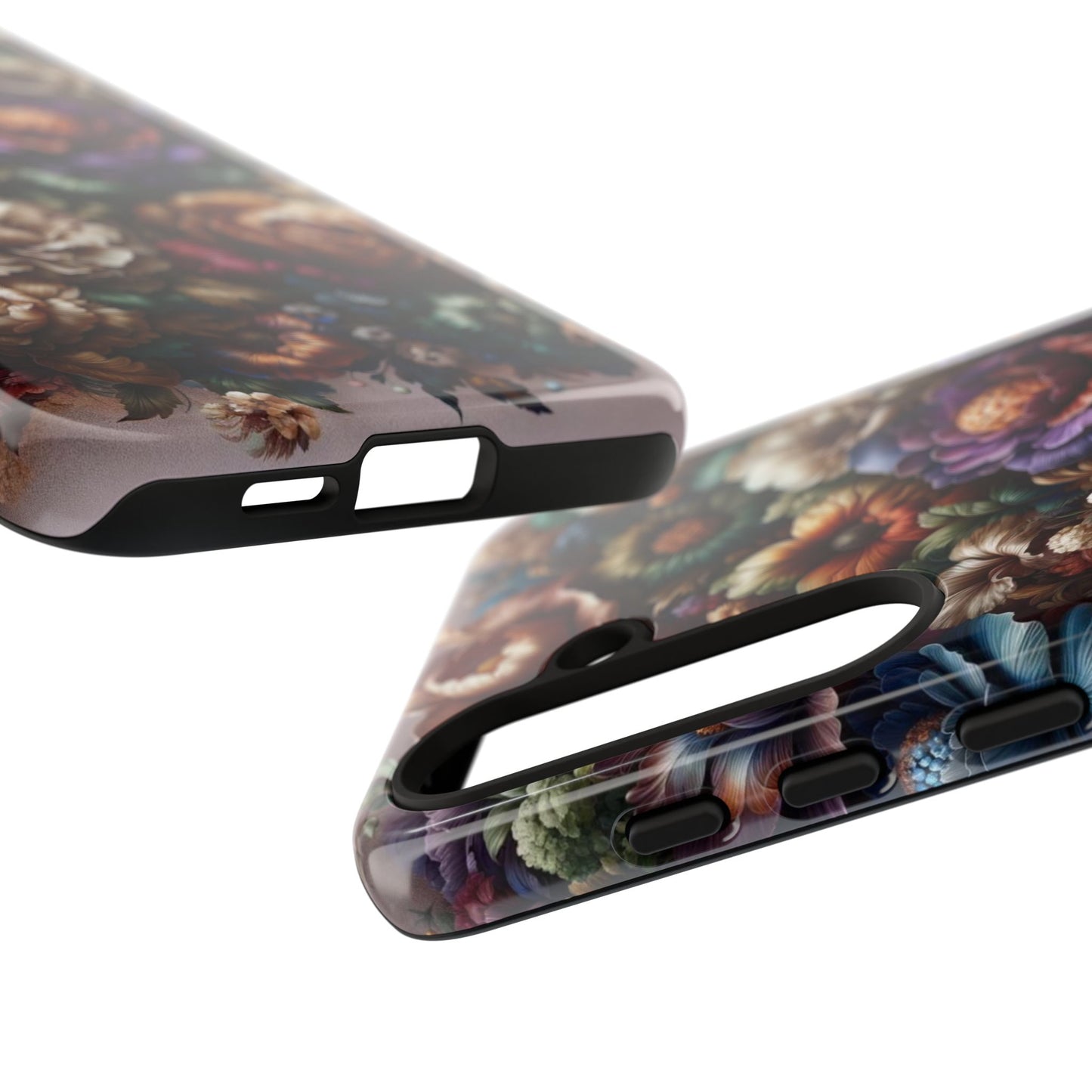 Floral Elegance For Samsung - Protective Dual-Layer Design with Vibrant Full-Wrap Print