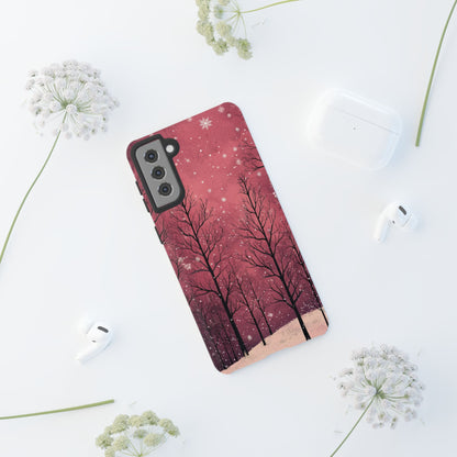 Pink Winter Twilight Forest - Samsung Galaxy Series Case