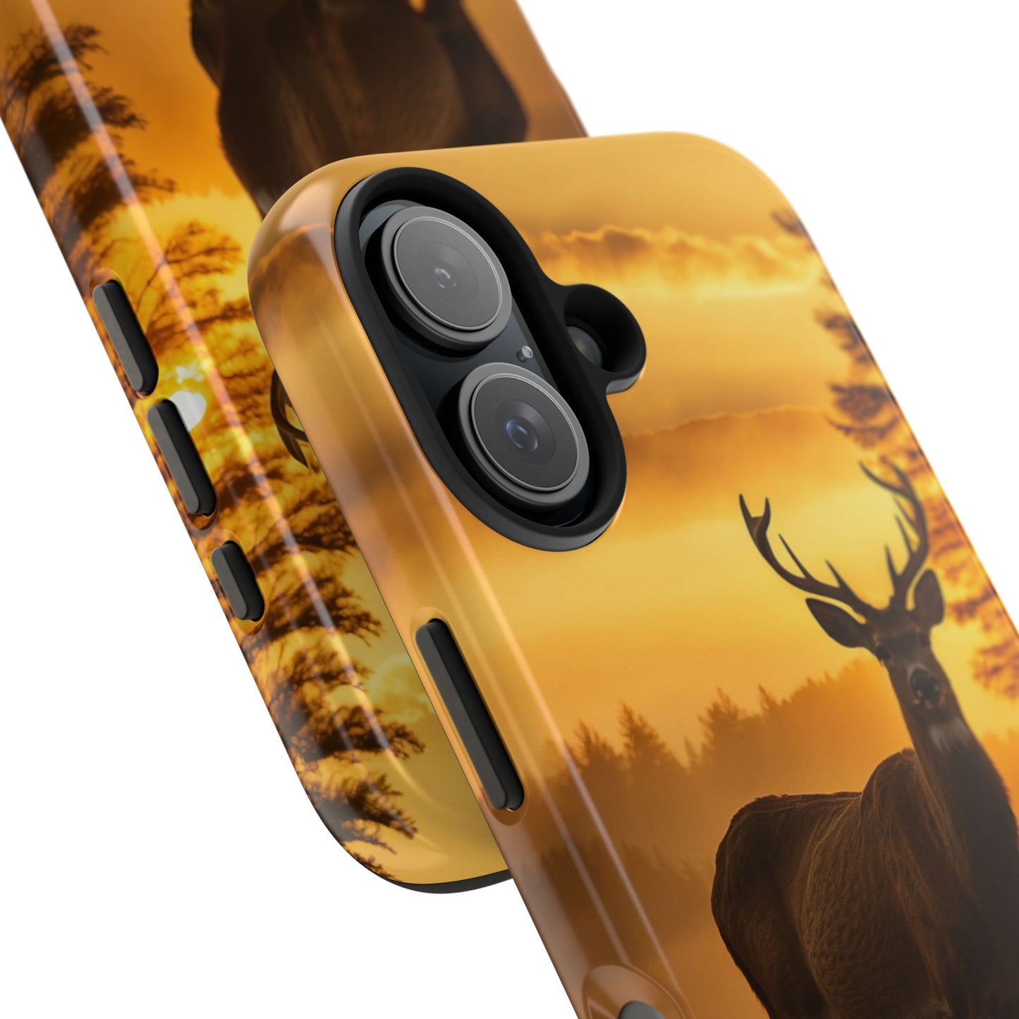 Sunset Majesty: Regal Stag – iPhone Case