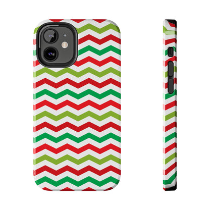 Vibrant Fiesta Chevron – Yellow Green, Green & Red Geometric Case