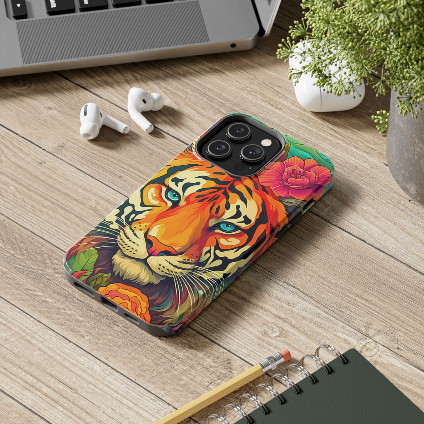 Fierce Rainbow Tiger Art - iPhone Series Case