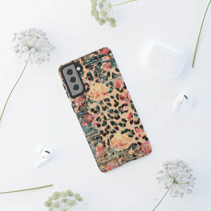 Rustic Floral Leopard - Samsung Galaxy Series Case