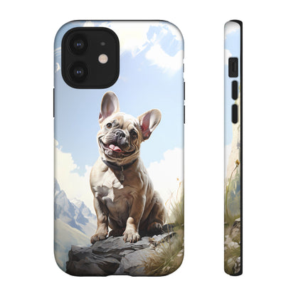 Frenchie iPhone Samsung Galaxy Phone Case! French Bull Dog Standing Proudly. Extremely Tough & Durable With Dual Layer Protection.