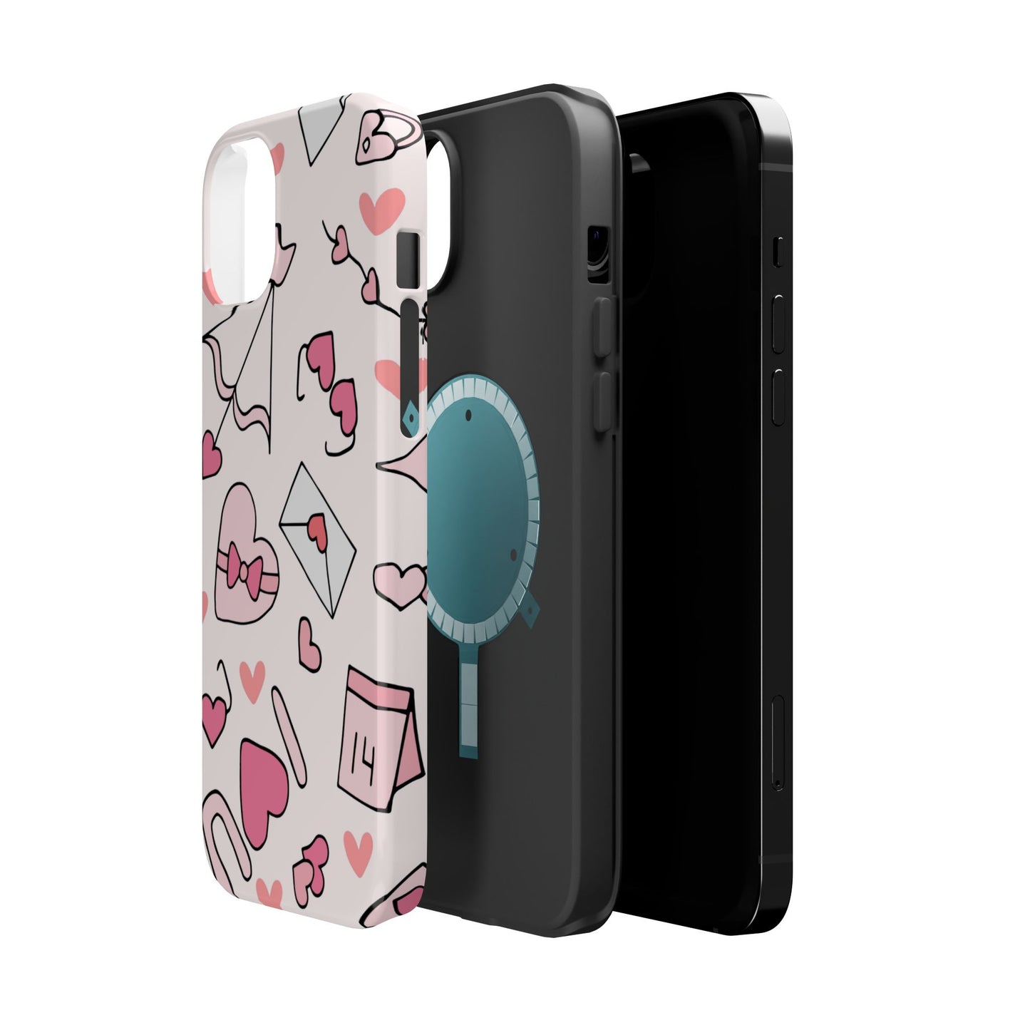 Valentine's Day Scribbles MagSafe iPhone Case