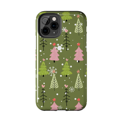 Whimsical Christmas Tree Pattern – iPhone Series Case