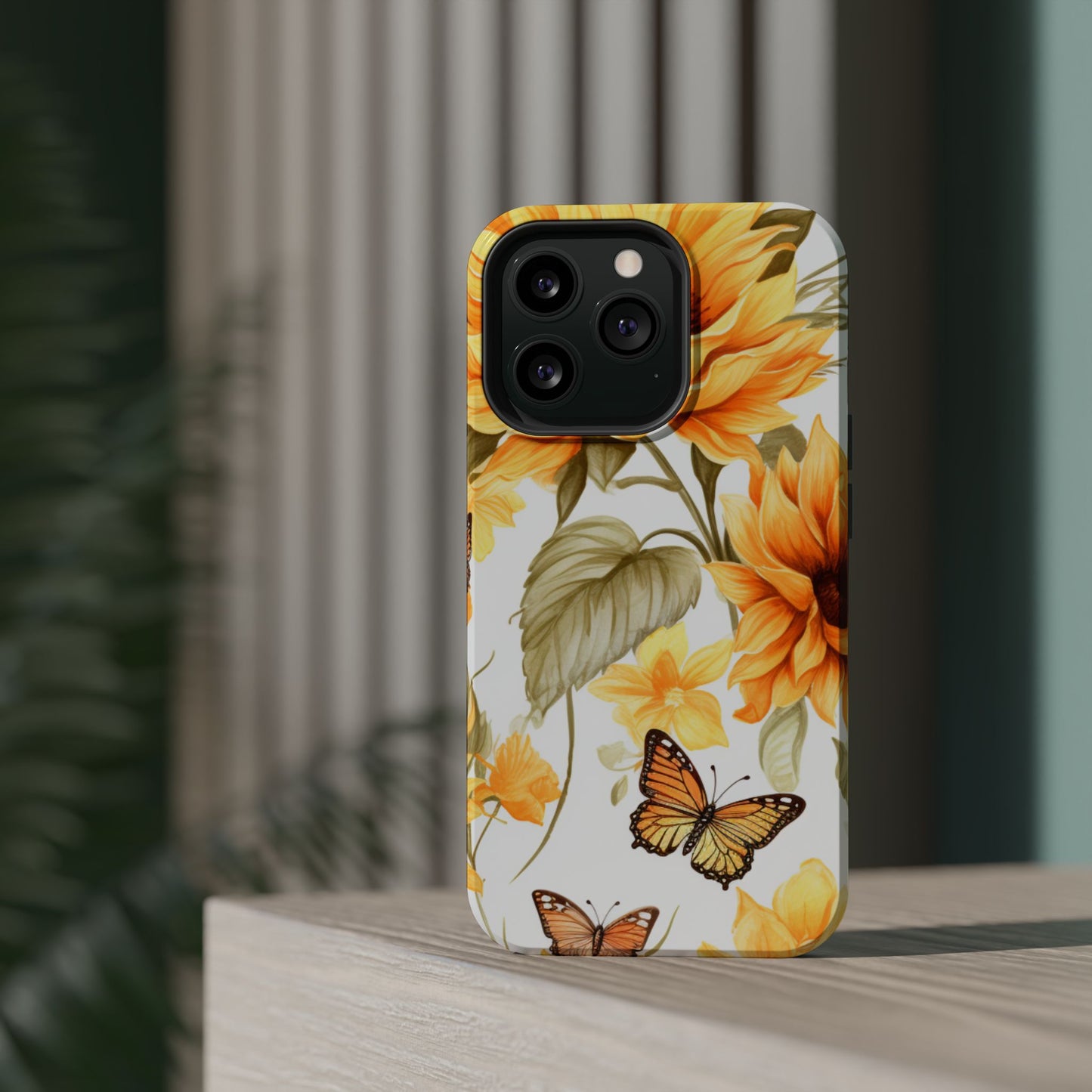 Sunflower & Butterfly Bliss - MagSafe iPhone Series Case