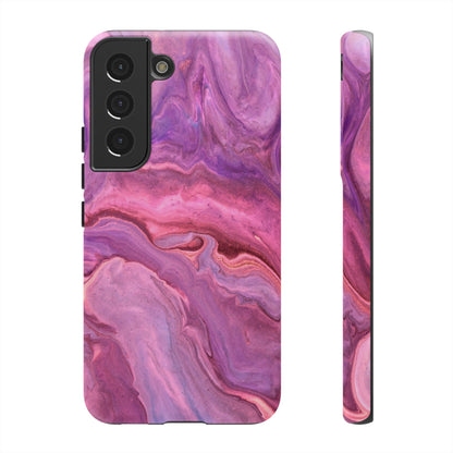 Lavender Dreamscape – Samsung Galaxy Case with Purple & Pink Marble Art