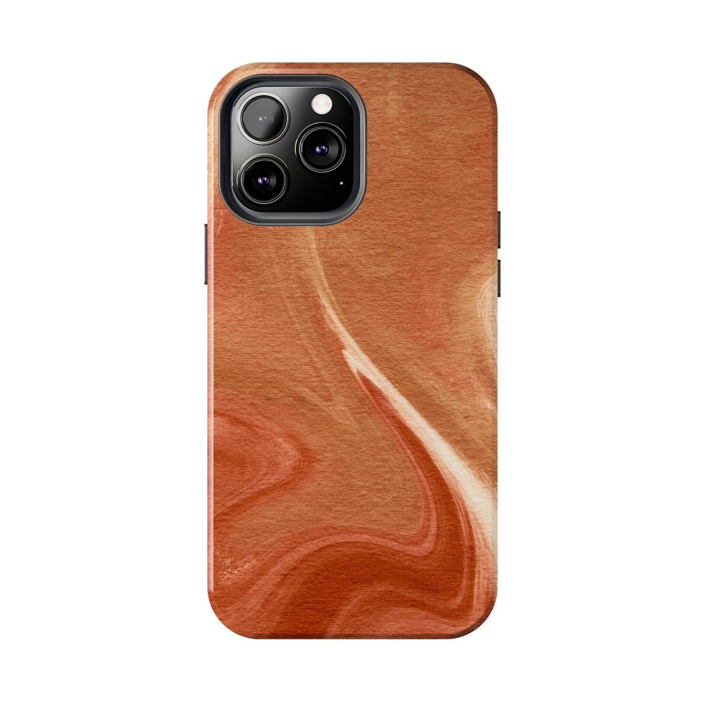 Earthy Terracotta Swirl MagSafe iPhone Case – Elegant Design with Magnetic Precision