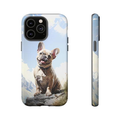 Frenchie iPhone Samsung Galaxy Phone Case! French Bull Dog Standing Proudly. Extremely Tough & Durable With Dual Layer Protection.