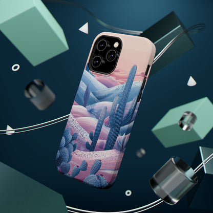 Desert Oasis MagSafe Case for iPhone – Cactus & Western Landscape Design for iPhone 15, 14 Pro Max, 13, and More!