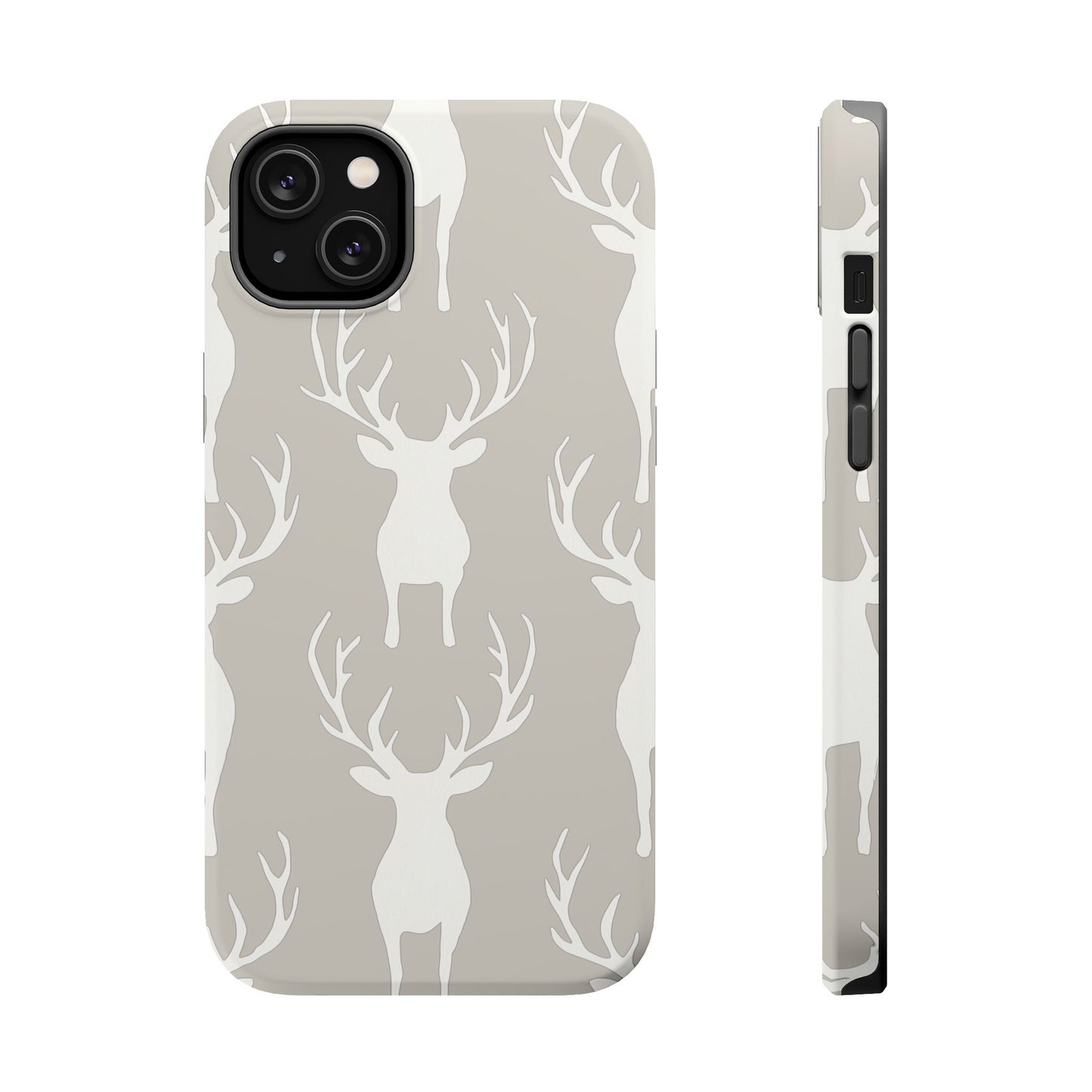 Minimalist Deer Silhouette MagSafe Pattern – iPhone Series Case