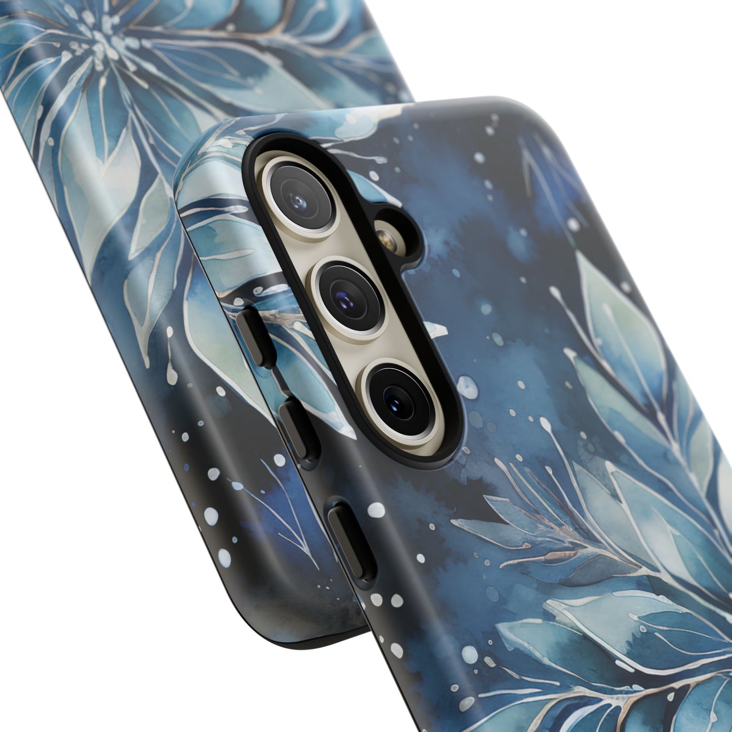 Winter’s Embrace – Blue Snowflake Samsung Galaxy Case