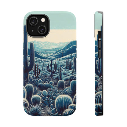 Desert Blues Cactus iPhone Case