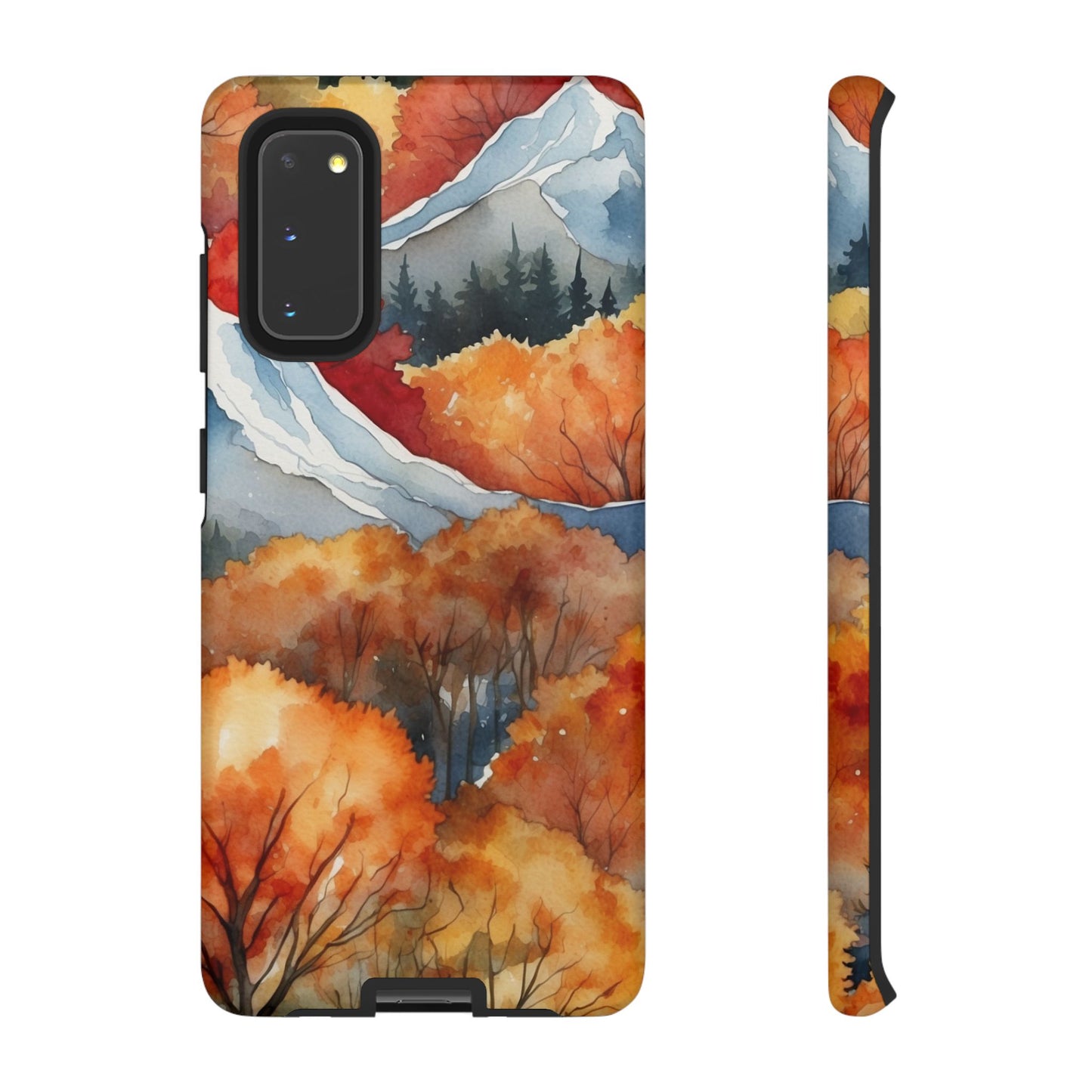 Autumn Mountain Forest Watercolor - Samsung Galaxy Case