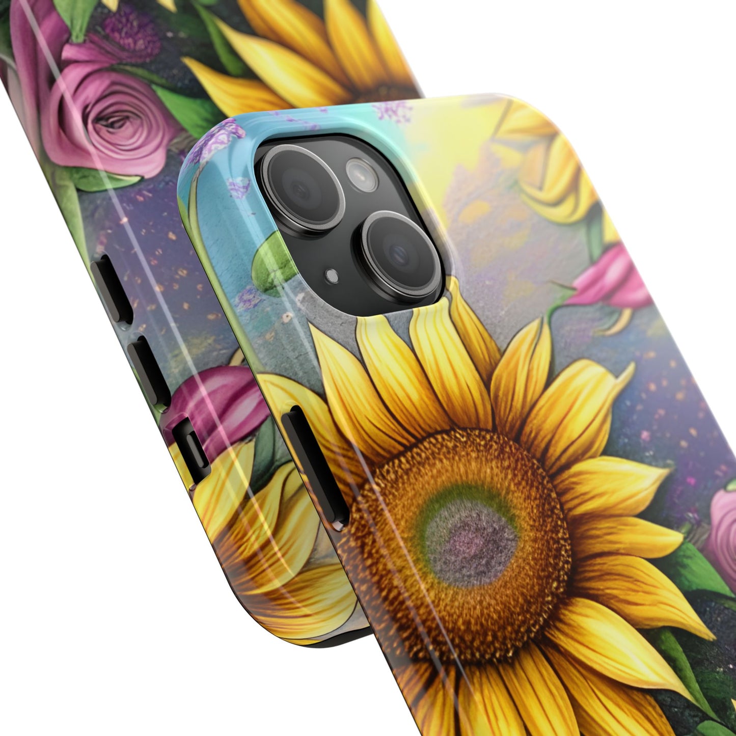 Whimsical Sunflower & Rose Garden - iPhone Series Case