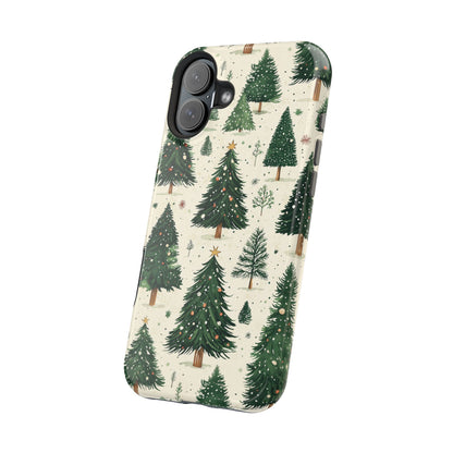 Festive Christmas Tree Forest Pattern – MagSafe iPhone Series Case