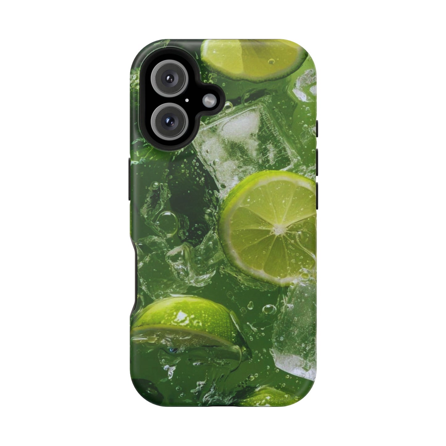 Refreshing Lime Splash MagSafe iPhone Case – Tough Protection, Vivid Dual-Layer Design