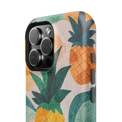 Tropical Pineapple MagSafe iPhone Case – Vibrant Fruit Design, Tough Dual-Layer Protection