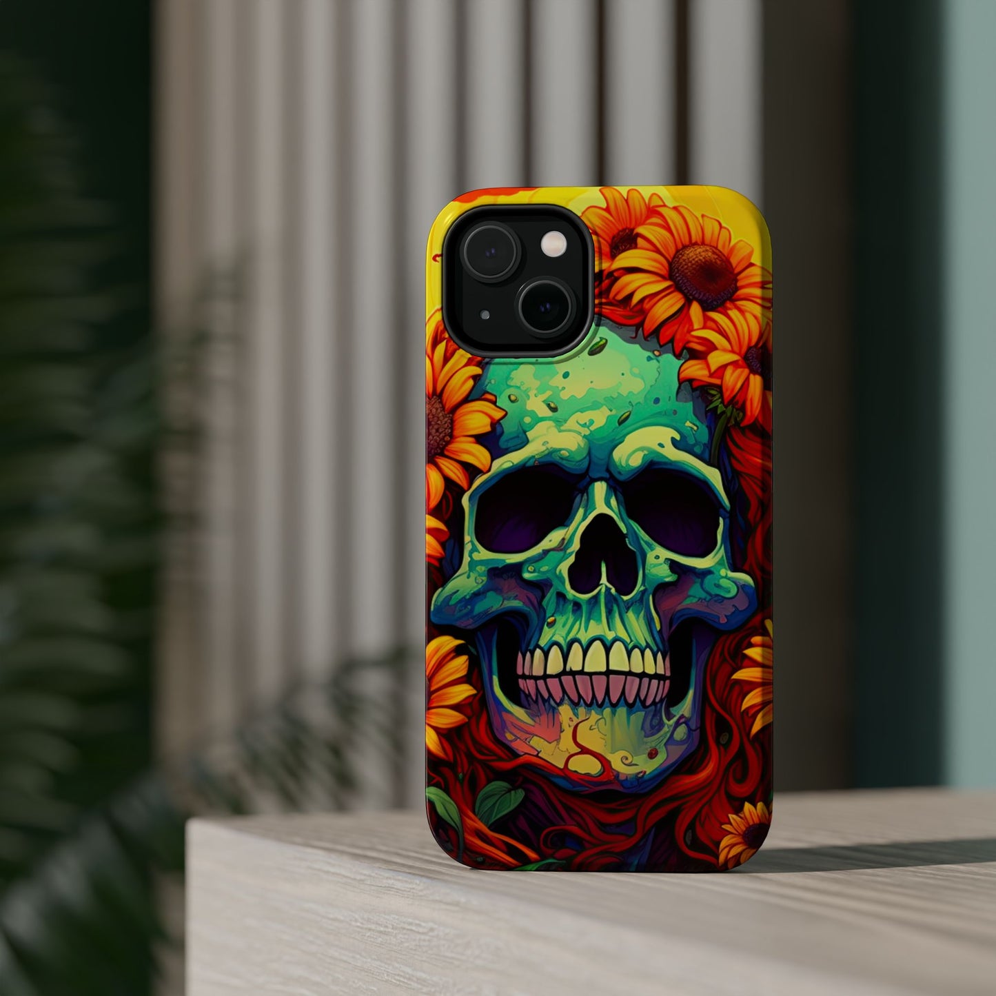 Sun Kissed Skull MagSafe iPhone Case