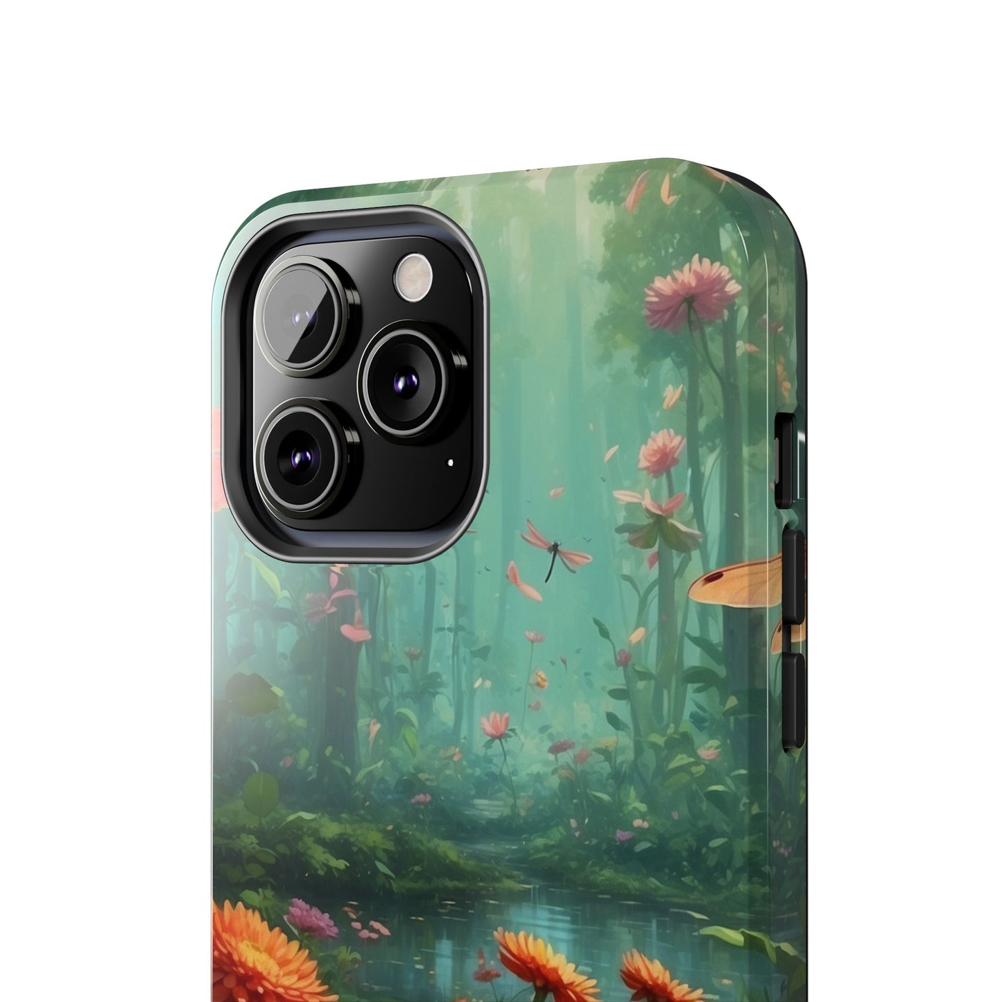 Enchanted Forest Dragonflies & Blossoms – iPhone Series Case