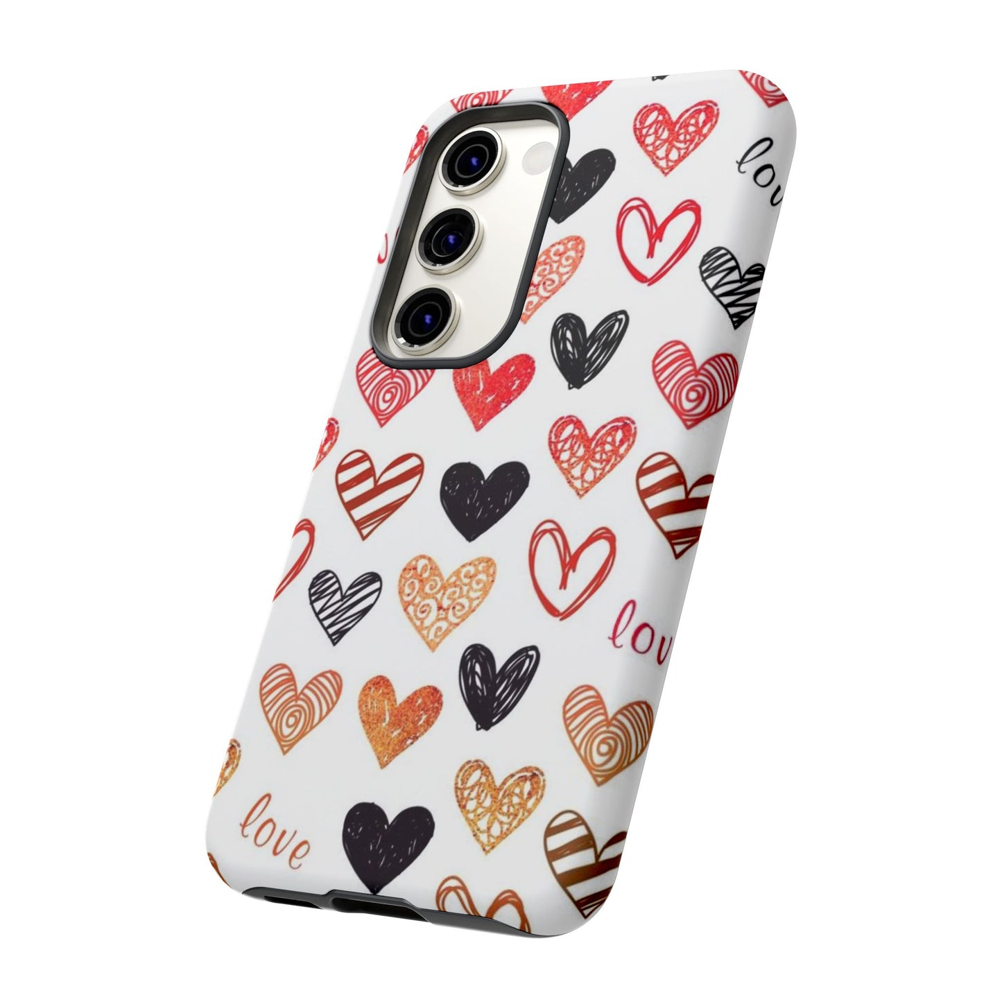 Samsung Galaxy Case: Hand-Drawn Hearts & Love