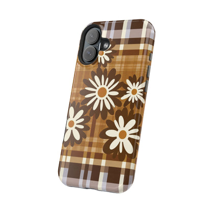 Rustic Bloom Plaid iPhone Case