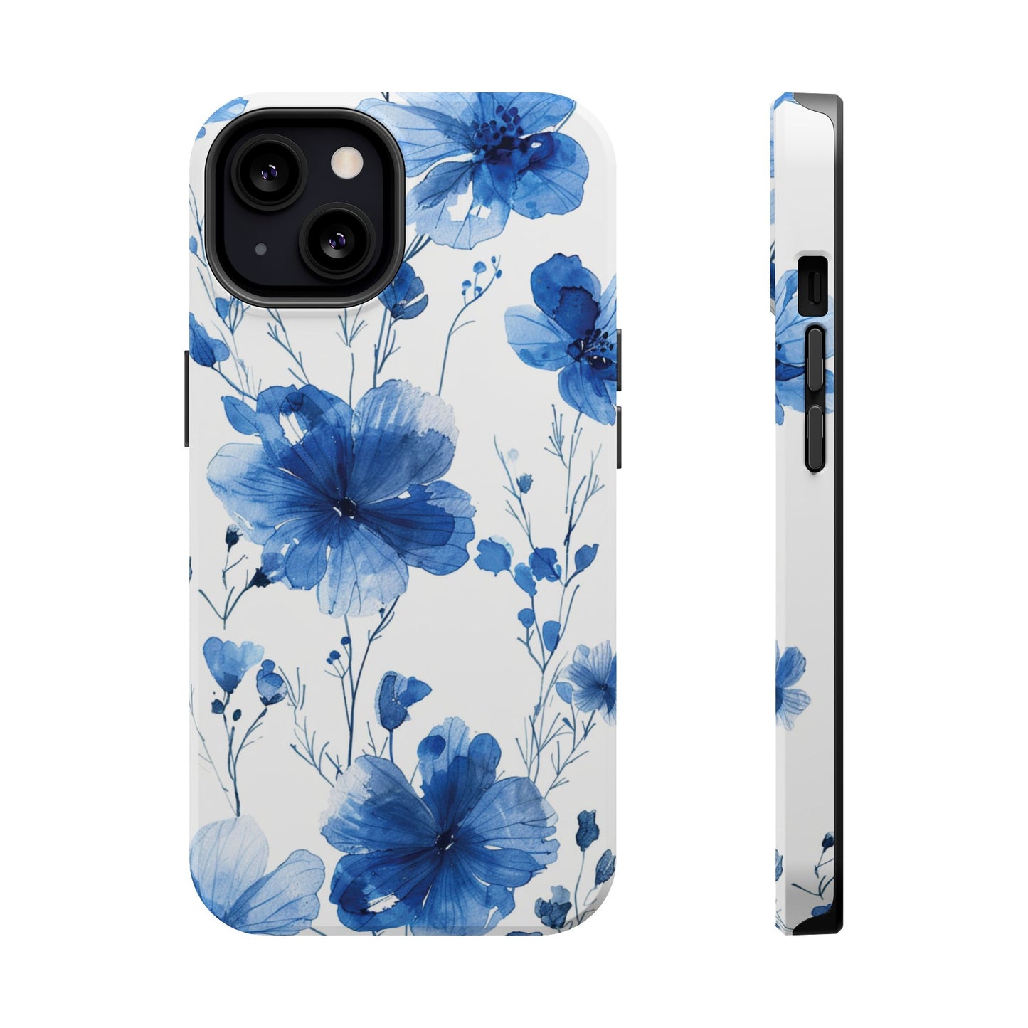 Ethereal Blue Blossoms iPhone Case