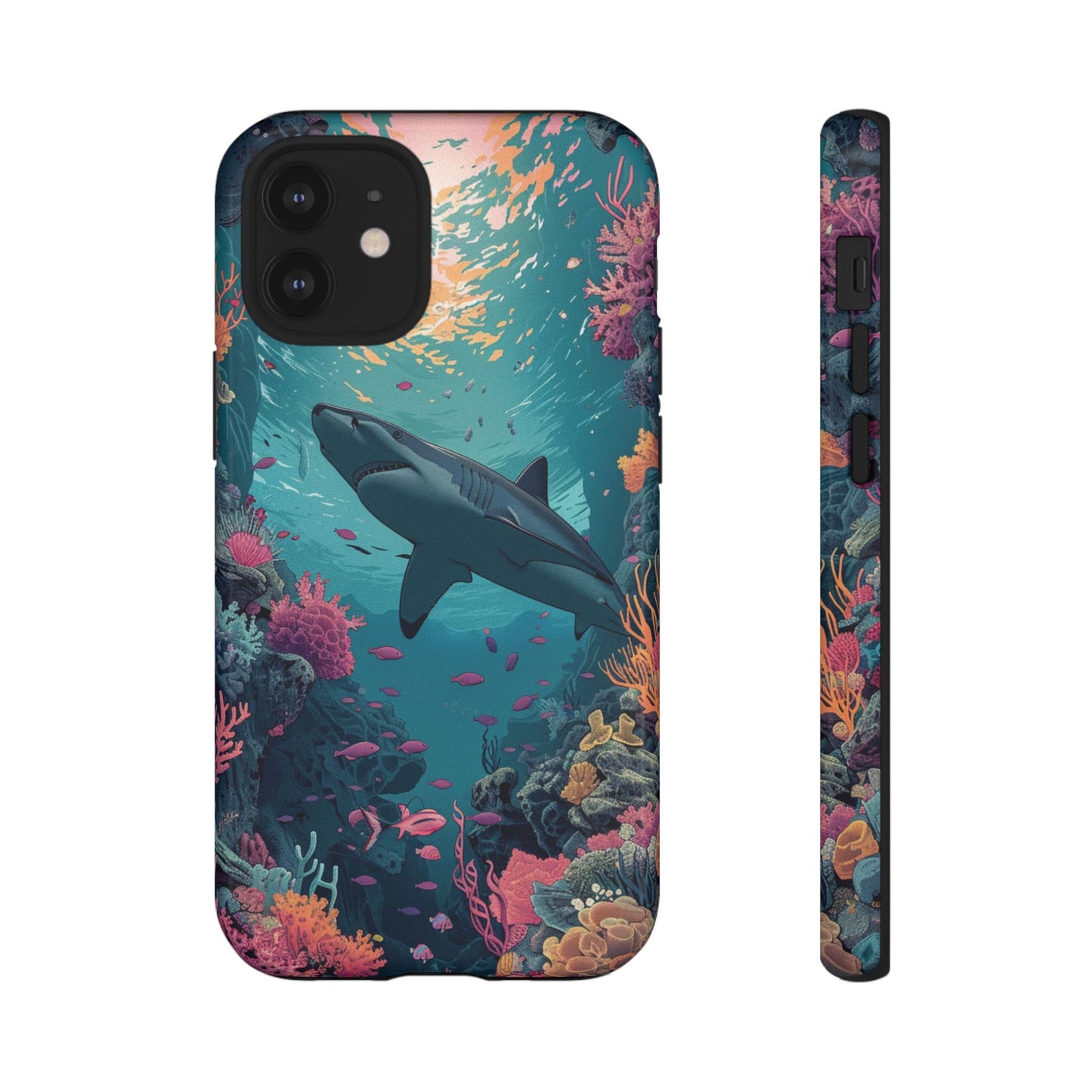 Ocean Shark Coral Reef iPhone Case