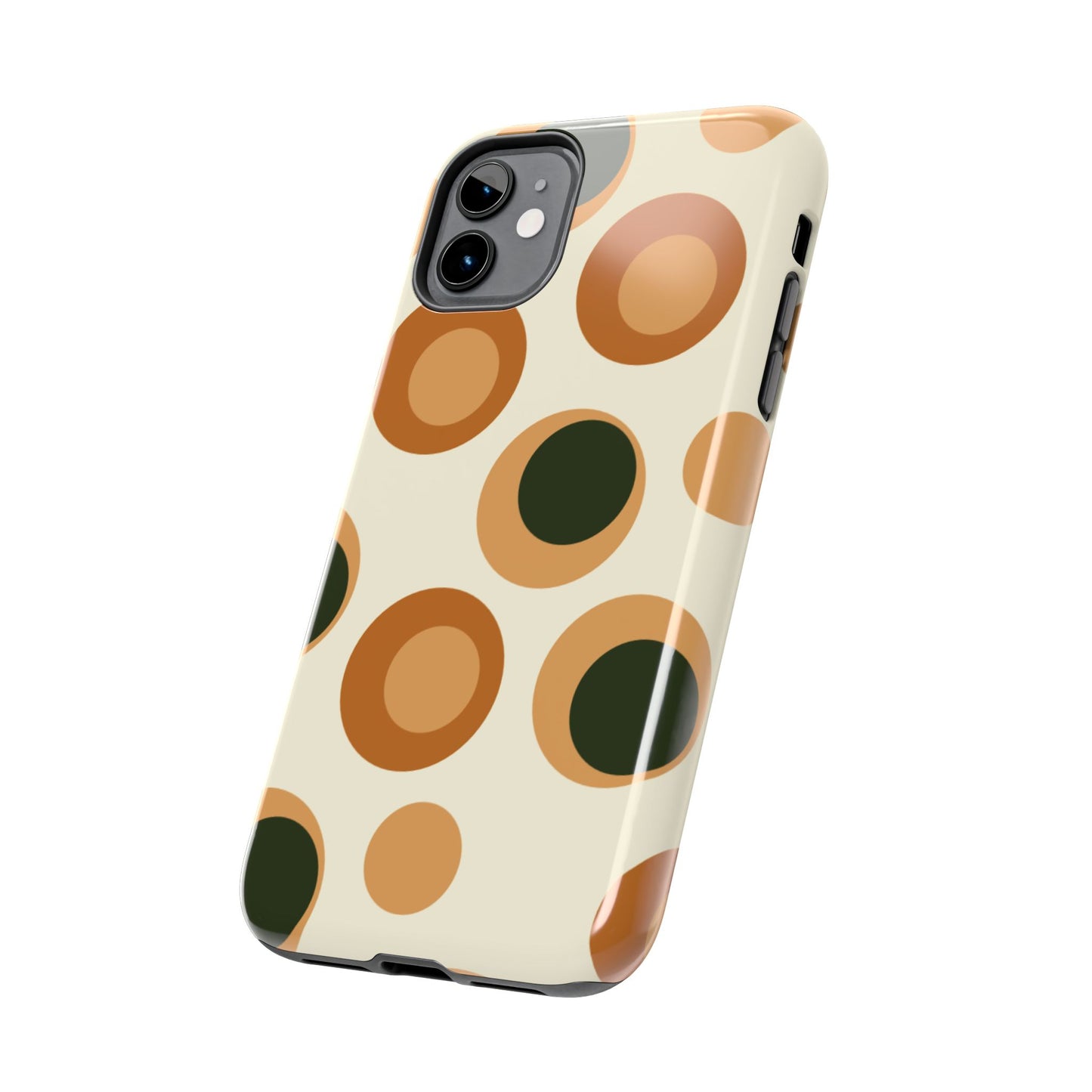 Retro Earthy Circles - iPhone Case