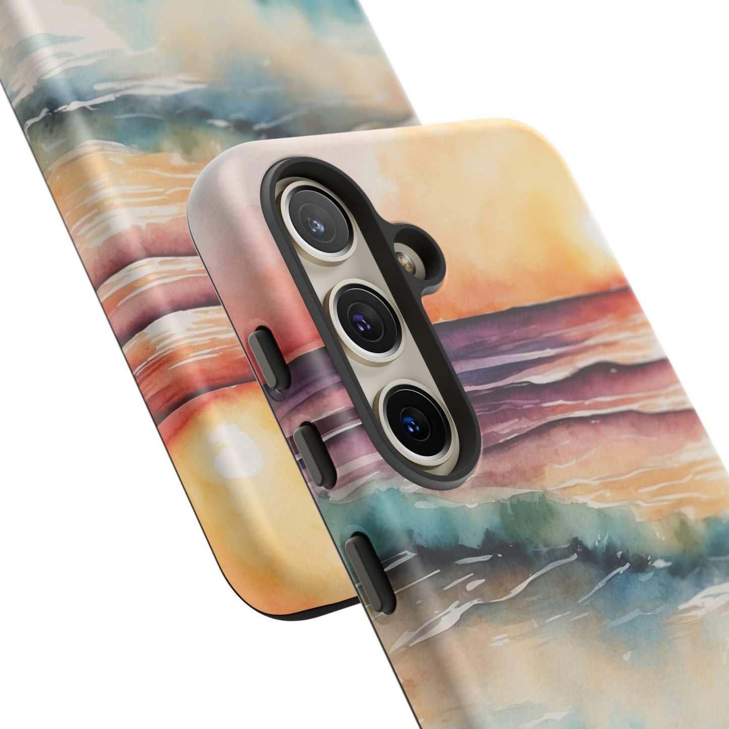 Sunset Waves Samsung Galaxy Case – Vibrant Watercolor Design