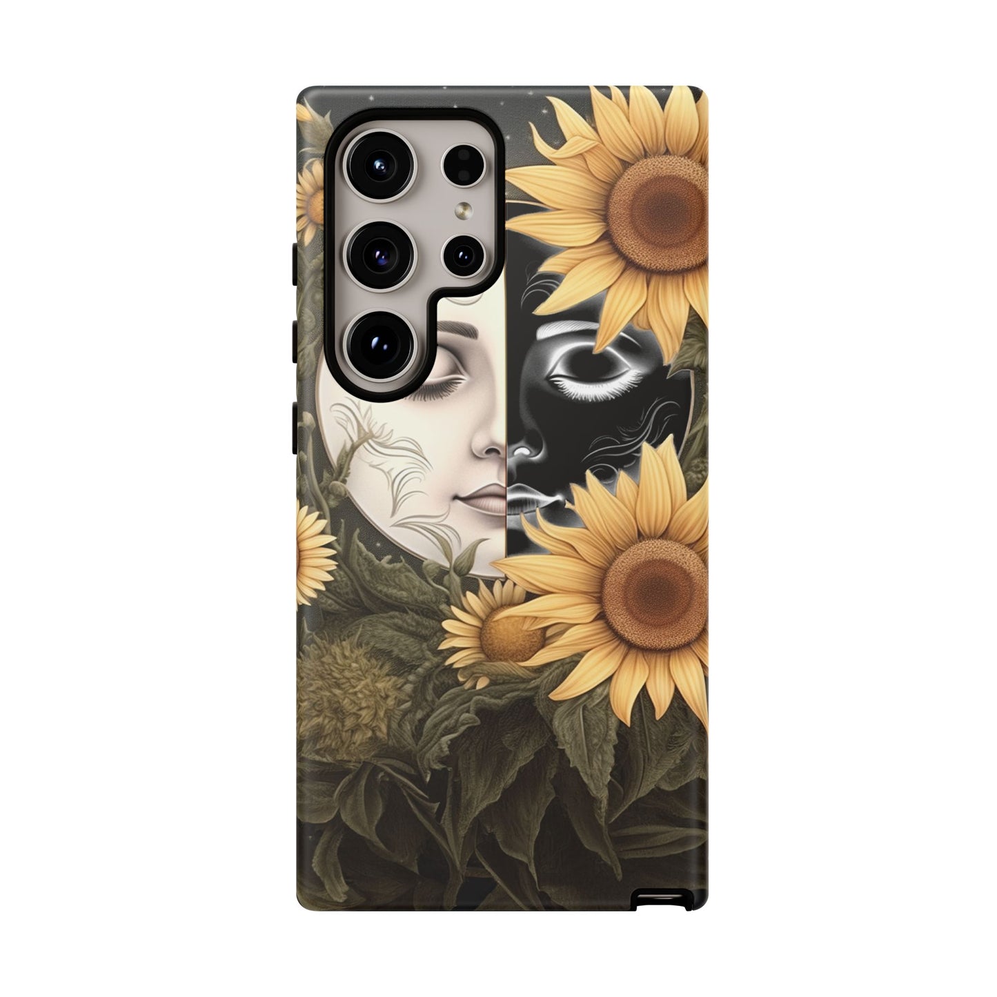 Sunflower Moon and Stars Samsung Galaxy Case – Ethereal Art Design