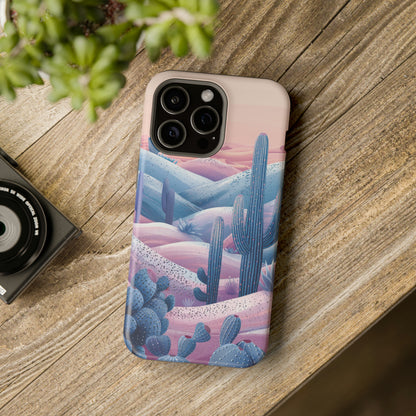 Desert Oasis MagSafe Case for iPhone – Cactus & Western Landscape Design for iPhone 15, 14 Pro Max, 13, and More!