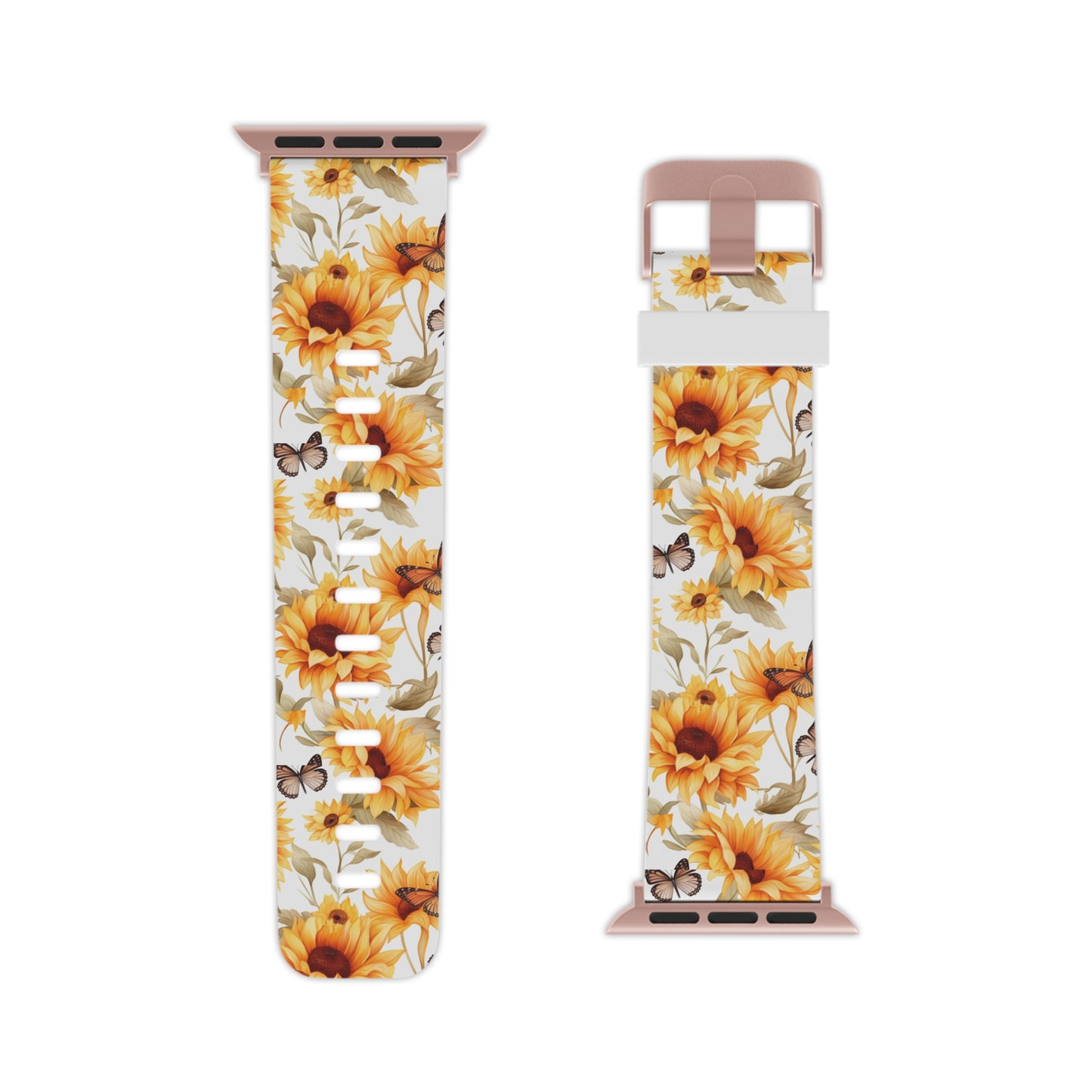  Sunflower & Monarch Garden  Apple Watch Band