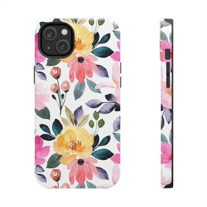 Blossoming Beauty – iPhone Series Case with Vibrant Watercolor Flowers