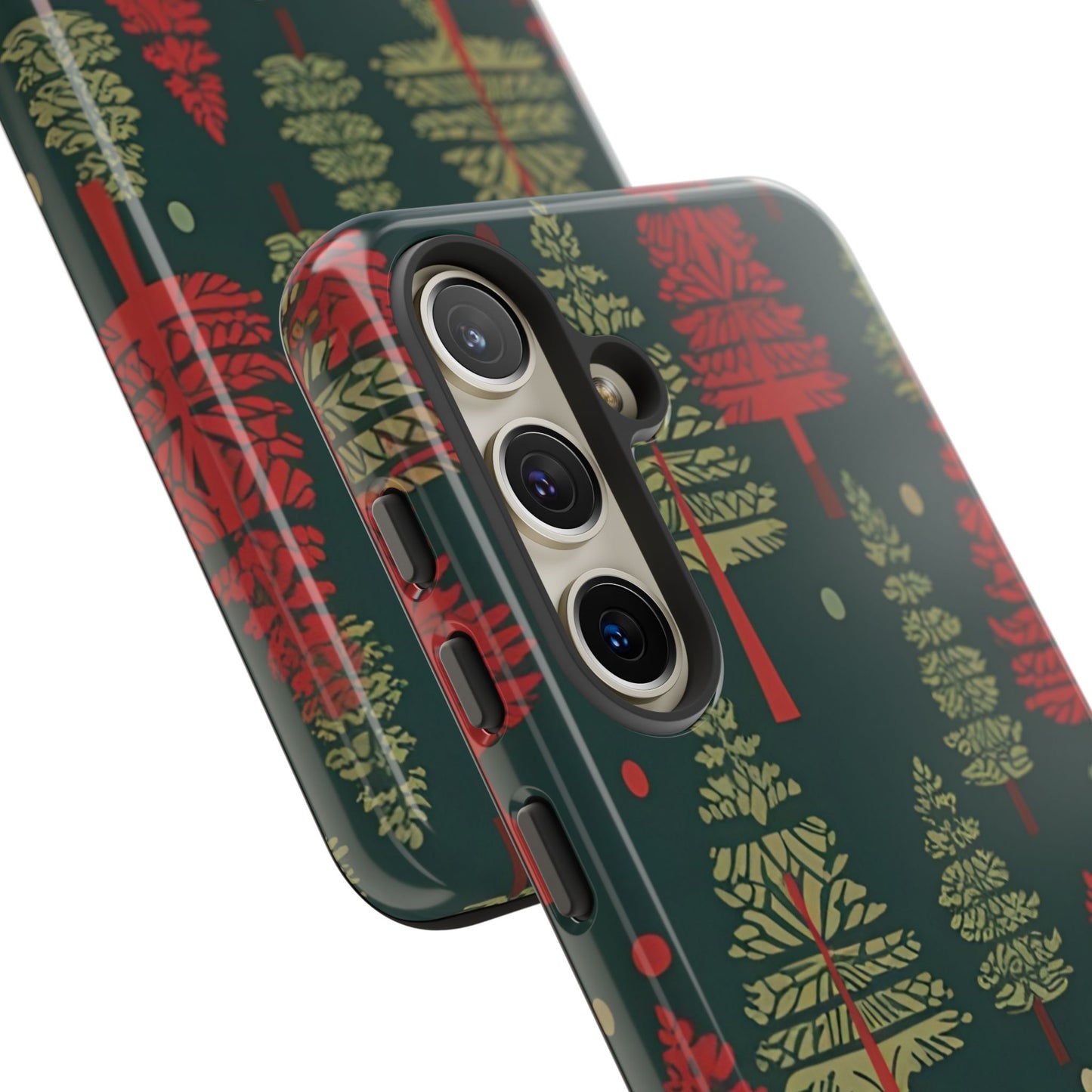 Retro Christmas Trees Pattern - Samsung Galaxy Series Case